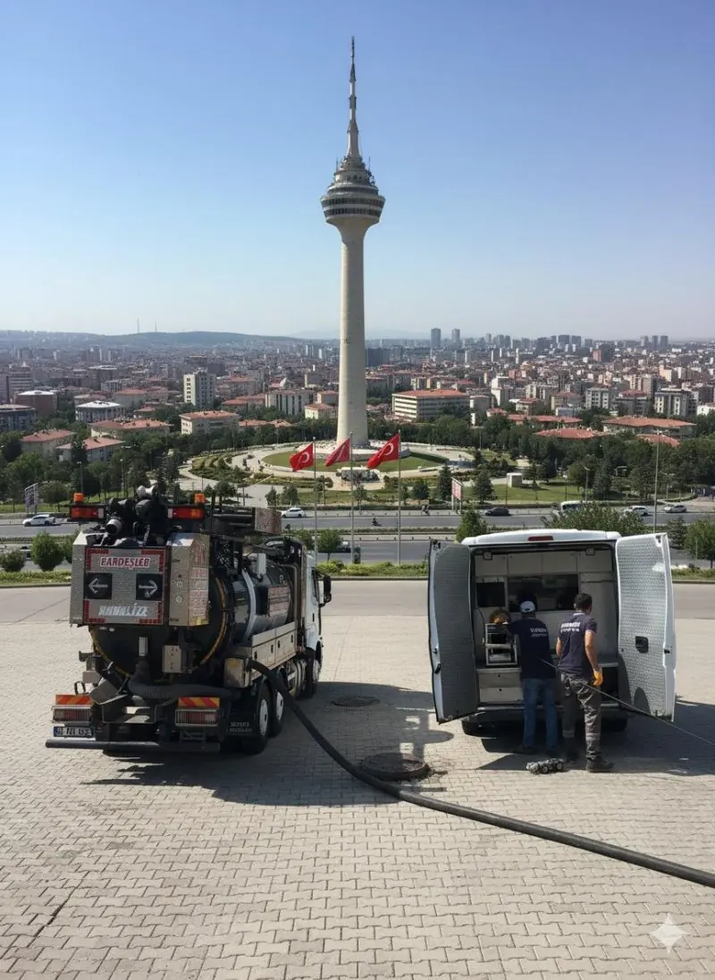 Kardeşler görüntüleme aracı ve saha ekibi